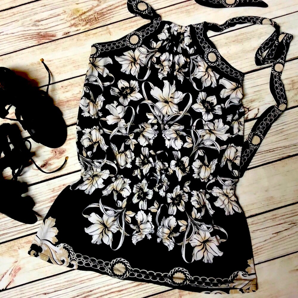 White House Black Market Lily Halter Top